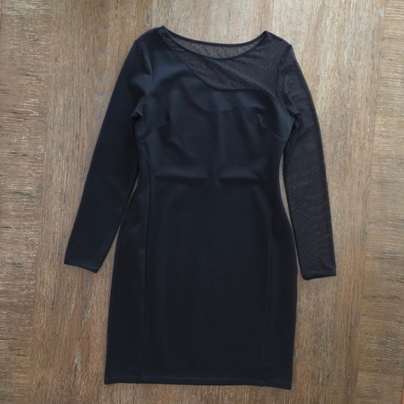Halston Heritage black stretchy sheath dress - Picture 15 of 16
